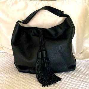 Black leather Rebecca Minkoff hobo handbag